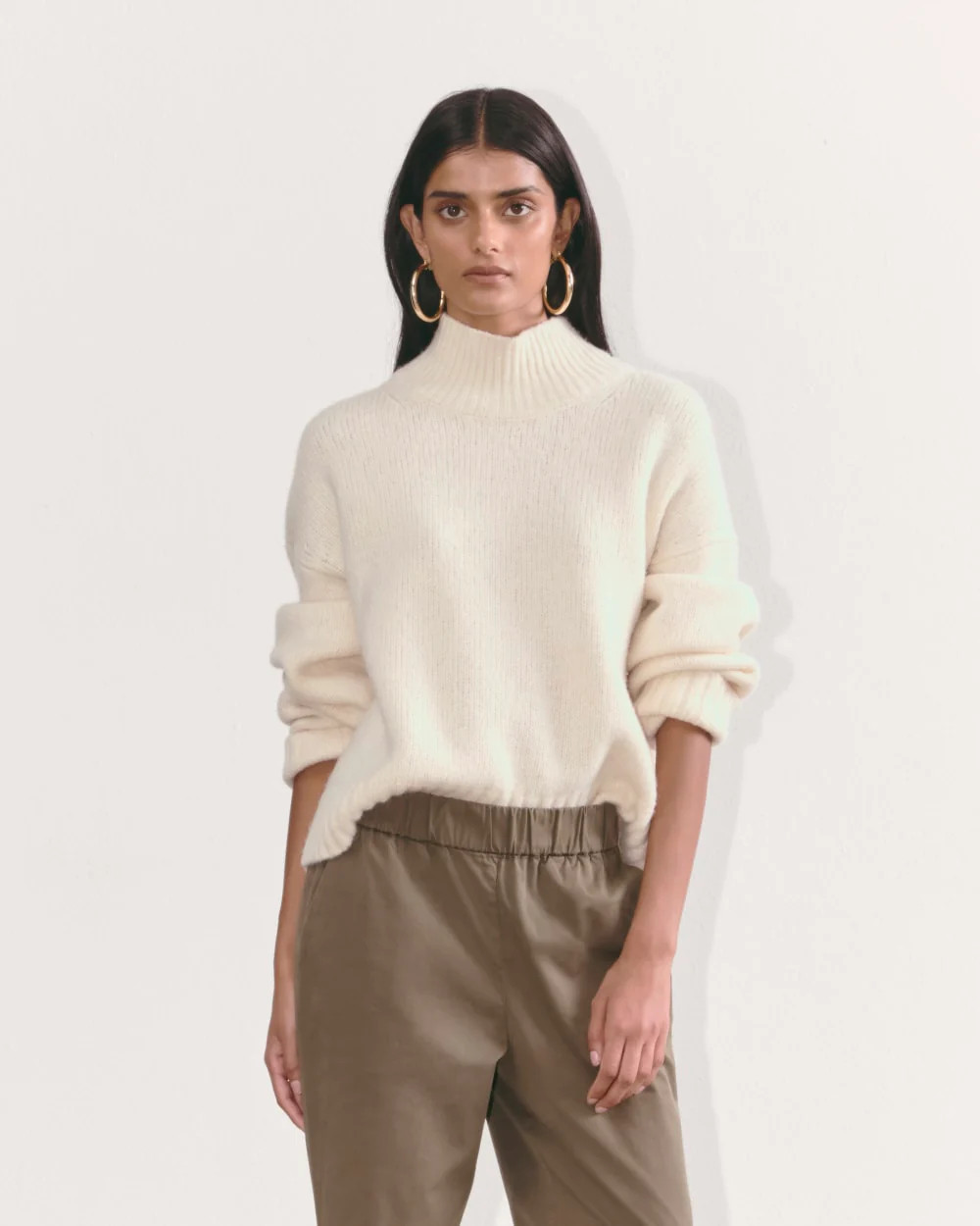The Cloud Oversized Turtleneck | Bone | Everlane