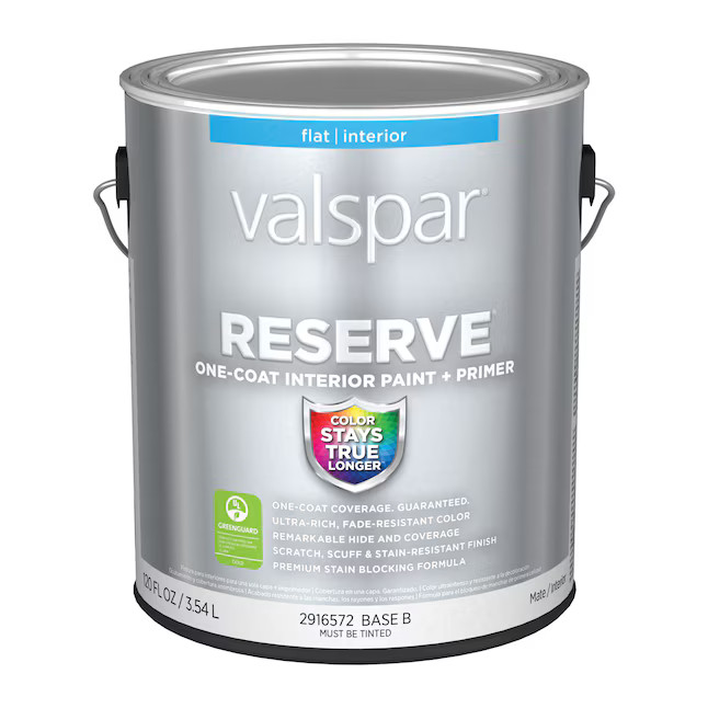 Valspar Reserve Flat Base Tintable Latex Interior Paint + Primer (1-Gallon) | Lowe's