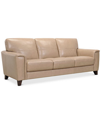 Brayna 88" Classic Leather Sofa, Created for Macy's | Macy's