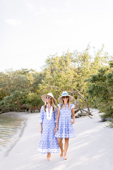 Sister styles 💙💙 @sailtosable and @stylecharade just launched their latest collection, and we love this blue pattern in two different styles. Long or short, both are beautiful and beach-friendly! 

#LTKSeasonal