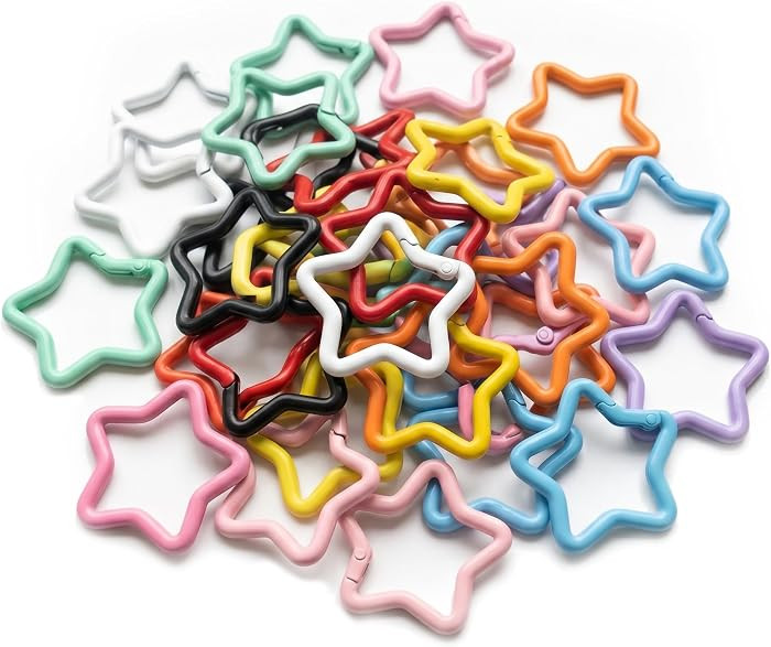 30pcs Star Ring Carabiner | Amazon (US)