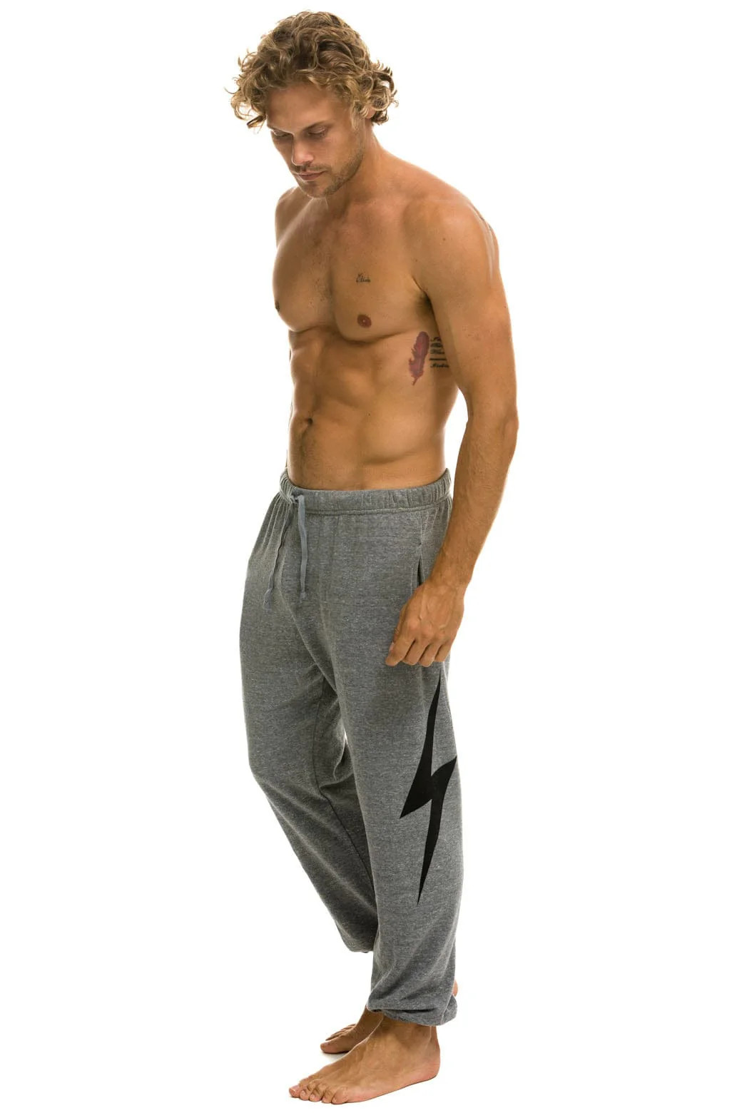 BOLT SWEATPANTS - HEATHER GREY | Aviator Nation