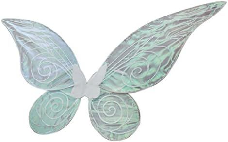 Milageto Shining Butterfly Changing Angel Fairy Wing Butterfly Fairy Dress Up - Green+White Adult | Amazon (US)