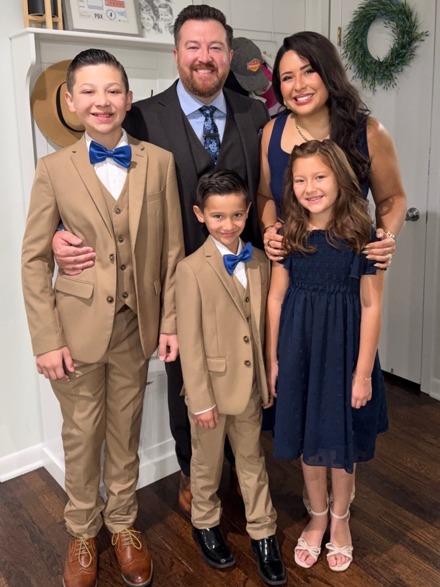 Family matching outfits for the regional convention