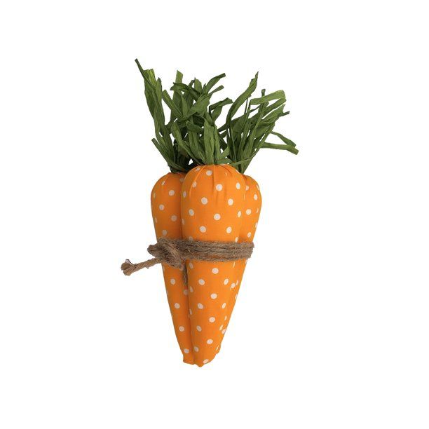 Way To Celebrate Easter 10-inch Height Polyfoam Carrot Tabletop Decor,  with White Dot - Walmart.... | Walmart (US)