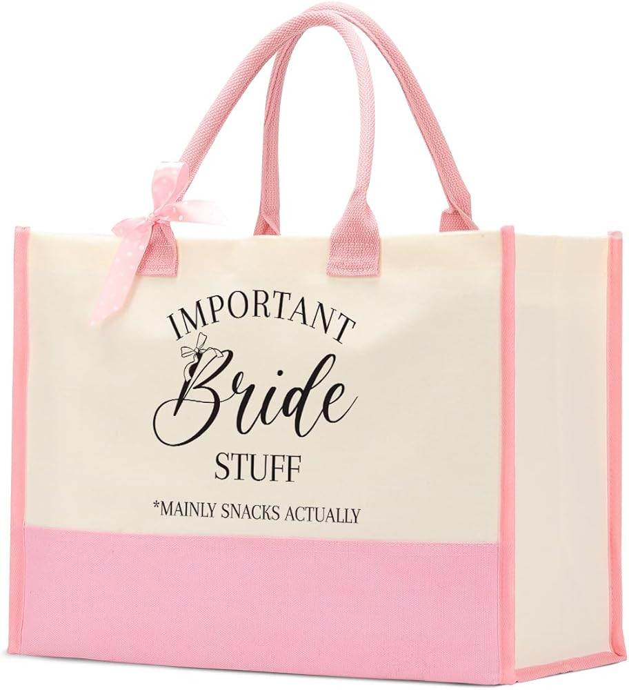 Bride Bridesmaid Mother of The Bride Mother of The Groom Gifts for Women Canvas Tote Bag | Amazon (US)