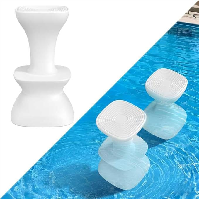 30" Pool stools for Underwater,Pre-Weighted Pool Stools with Foot Rest,Waterproof Patio Furniture... | Amazon (US)