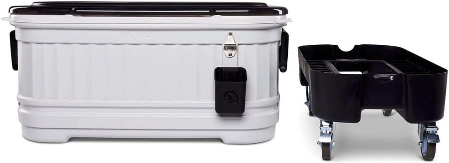 Igloo 125 Qt Party Bar Rolling Cooler with Bottle Opener and Catch Bins | Amazon (US)