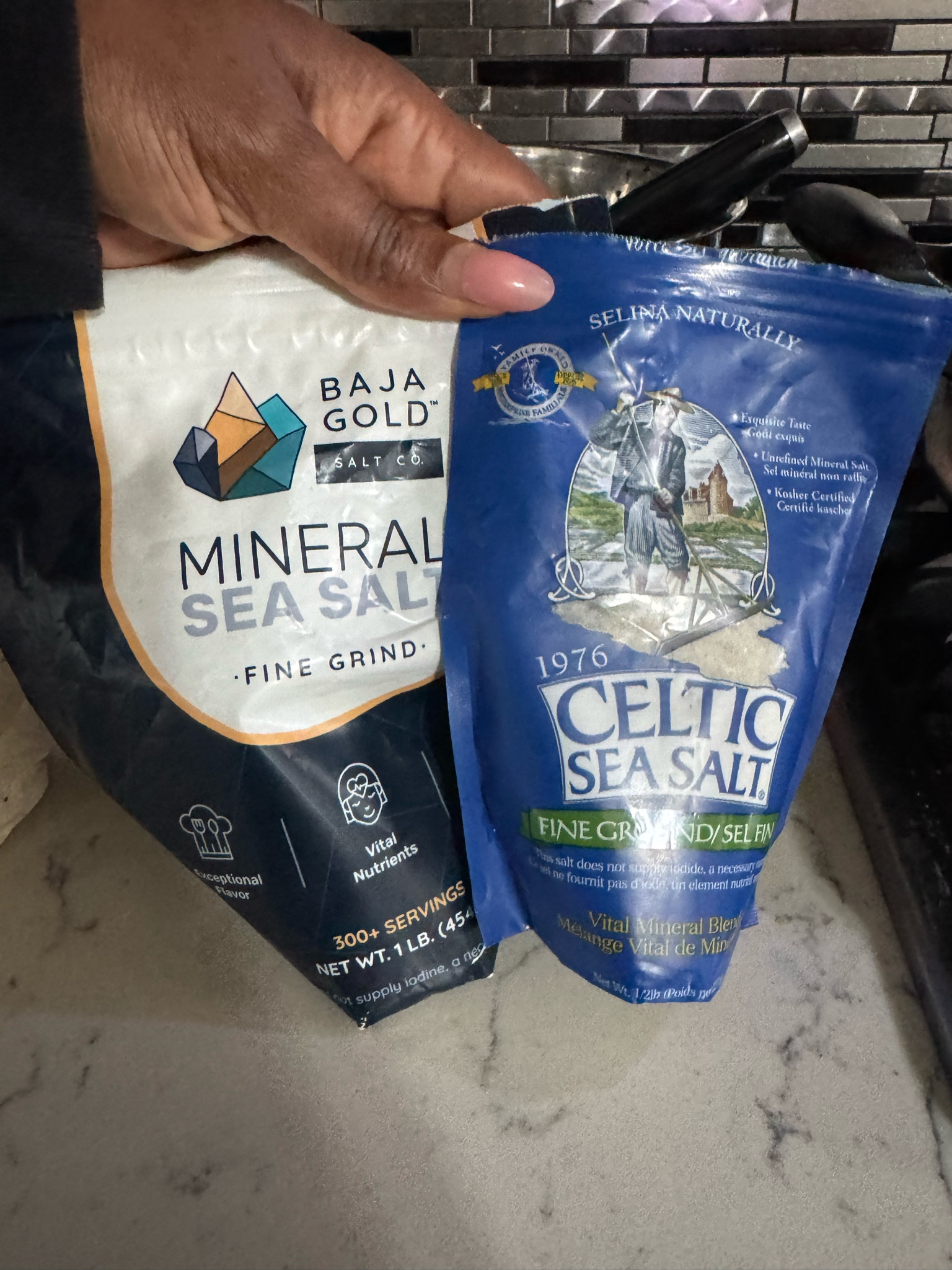 Premium Cooking and Hydration Salts. ✨ Celtic Salt (Grey Sea Salt)
	•	Rich in trace minerals (over 80!)
	•	Naturally moist & unrefined
	•	Helps with hydration & electrolyte balance
	•	Supports adrenal + thyroid health
	•	Lower sodium concentration than table salt

🌊 Baja Gold Salt
	•	Harvested from pristine Sea of Cortez
	•	Contains 90+ minerals & elements
	•	Supports alkaline balance
	•	Ultra-low in sodium (only ~80%)
	•	Boosts flavor + mineral intake naturally

