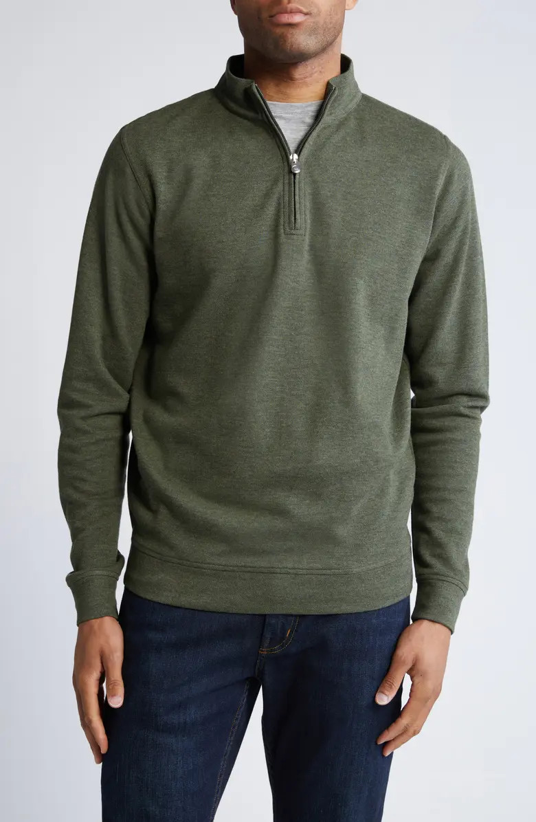 Peter Millar Crown Comfort Piqué Quarter Zip Pullover | Nordstrom | Nordstrom