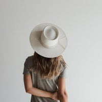 Bre Pork Pie Straw Hat - Ivory | Gigi Pip