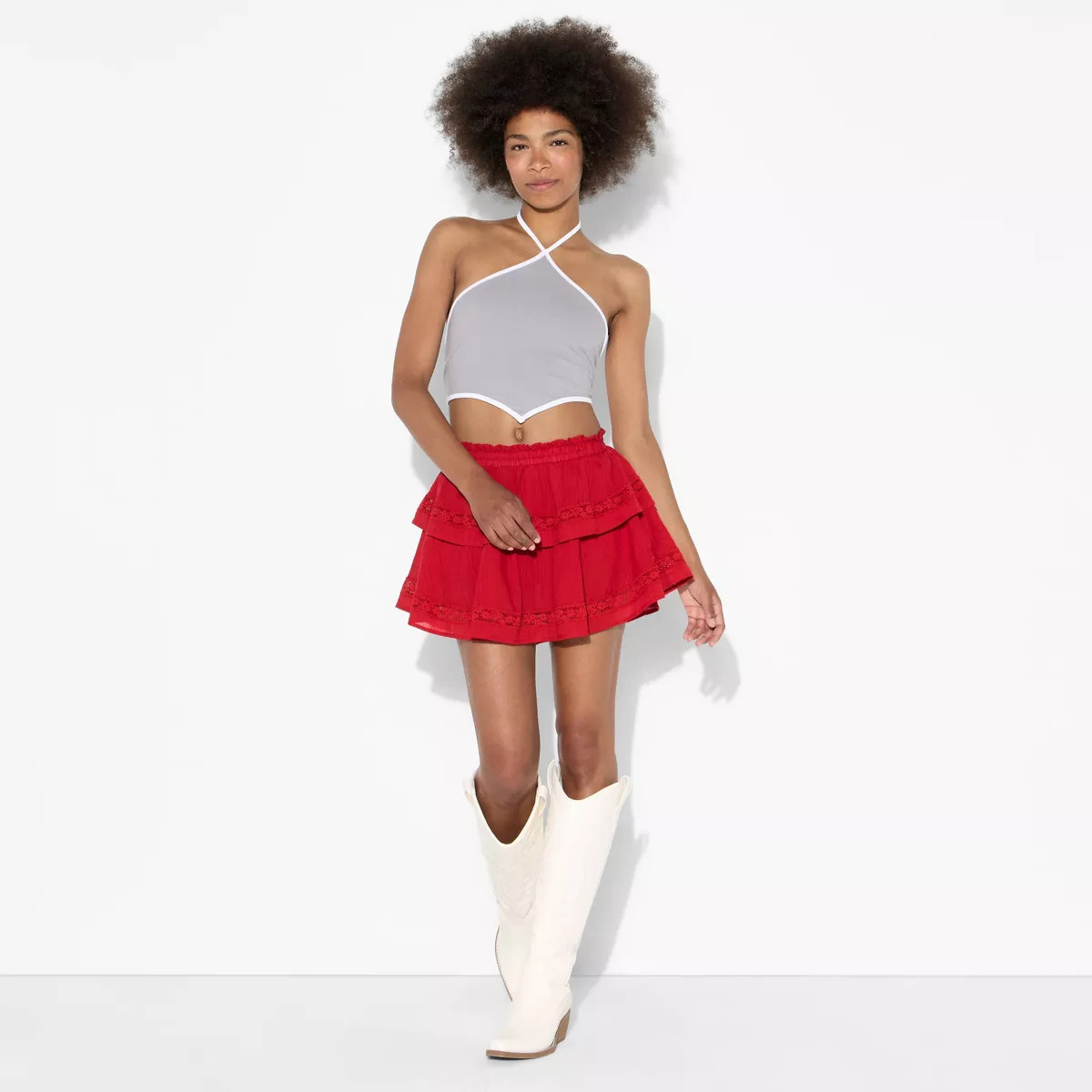 Women's Game Day Tiered Ruffle A-Line Skort - Wild Fable™ | Target