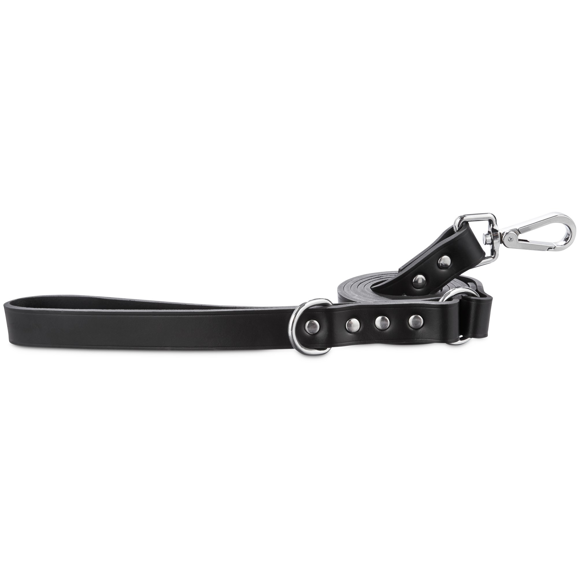 Bond & Co. Black Leather Dog Leash, 5 Ft. | PETCO Animal Supplies