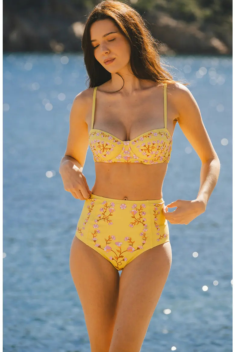 Yellow Bloom Underwire Bikini Top (Women) | Nordstrom | Nordstrom