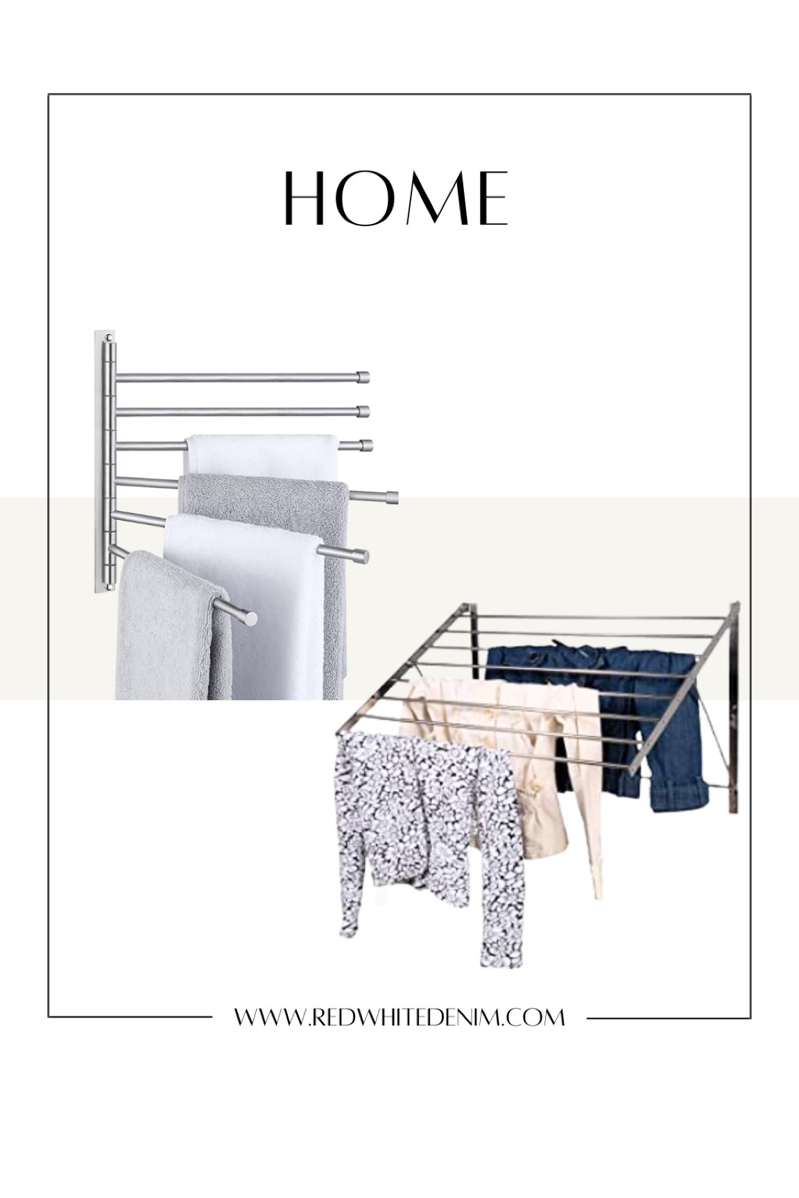 Laundry Room Clothed Hang Dry Wall Mounted System Compact Functional 

#LTKhome