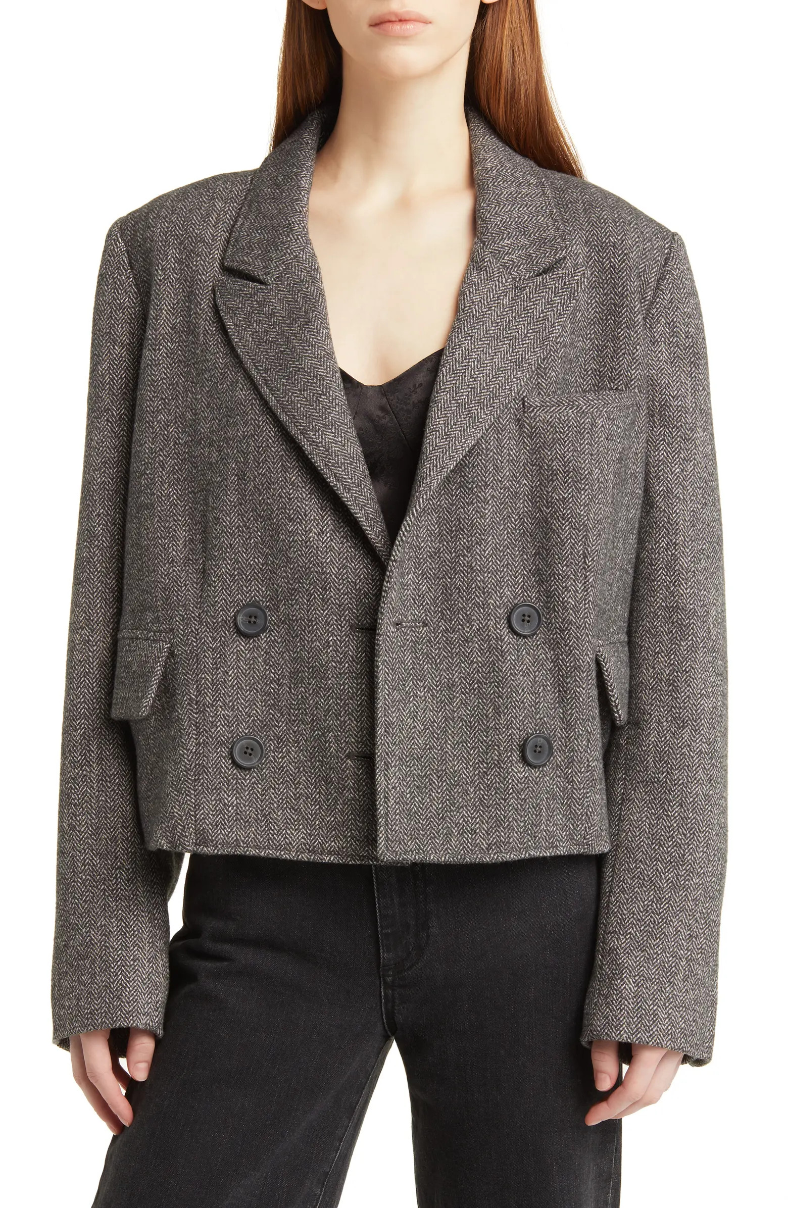Heritage Double Breasted Crop Blazer | Nordstrom