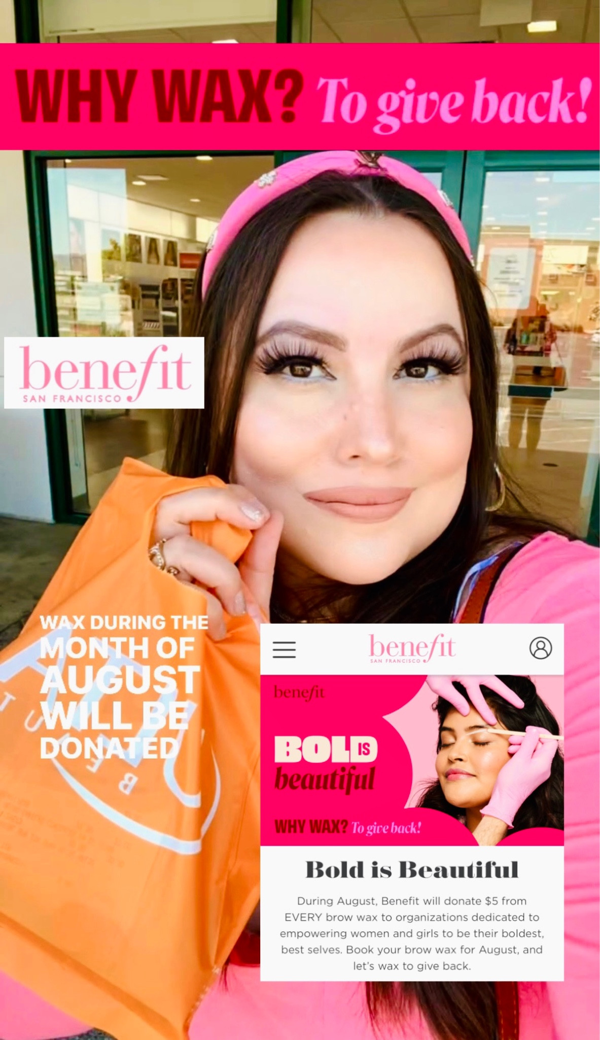 💖 WAX TO GIVE BACK IN AUGUST!! @ultabeauty @benefitcosmetics #boldisbeautiful 💸 $5 From EVERY brow wax during the month of August will be donated to organizations dedicated to empowering women and girls to be their boldest, best selves. 

💖 The Bold is Beautiful Project is Benefit’s global philanthropy program dedicated to empowering women & girls to be bold, believe in themselves. 

💖 Their ultimate goal is to GIVE BACK to the communities that Benefit calls home, through donations, volunteering, and raising awareness. The project allows Benefit to go beyond their beauty counters to partner with local charities and empower women and girls through education and mentorship, economic self-sufficiency, and/or access to wellness.

💖 I had my brows done at Ulta by Melody she was an absolute sweetheart and has mad skills!! Roberto guided me through the entire process and made this experience so special!! 

💖 Products used: 
- Precisely, My Brow Pencil (4.5)
Ultra-fine brow defining pencil.

- 24-HR Brow Setter Clear Brow Gel
Clear eyebrow gel with lamination effect.

- Boi-ing Cakeless Concealer (Shade 1) 
Full coverage liquid concealer.

- The POREfessional: Super Setter
Long-lasting makeup setting spray. 

💖 Brows At Your Service!!
Wax, tint, map, tweeze and everything in between. You book the service, and we’ll do the rest. (Treat Yourself!!) 

#BenefitClubPink #contest 

💄❤️ Benefit Cosmetics has your instant beauty fixes! Find your favorite makeup products, tips & tricks. 🛍️ SHOP: www.benefitcosmetics.com 

#benefitbrows
@benefitclubpinkus @benefitcosmetics
#benefitcosmetics #benefitbrowsearch #benefitgivesback 

💥 FIND ME & MORE • DISCOUNT CODES LOCATED IN MY BIO ON LINKTREE!! 💥 

💥 🌳 Linktree: 
https://linktr.ee/MrsMarvellous




#LTKU #LTKFind #LTKbeauty