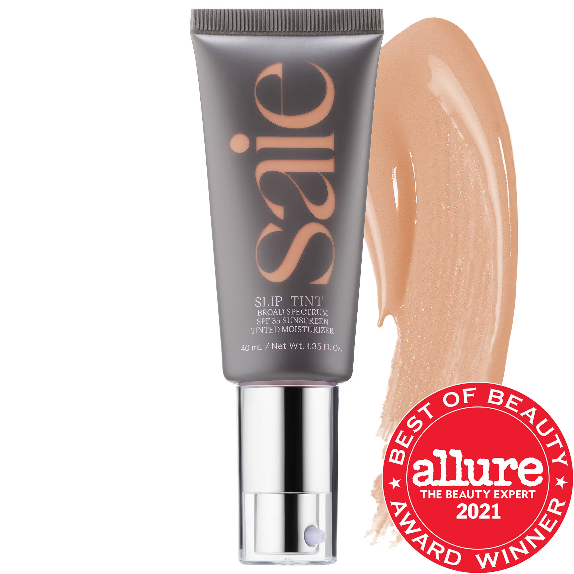 Saie Slip Tint - Lightweight Tinted Moisturizer with Mineral Zinc SPF 35 and Hyaluronic Acid Four 1.35 oz/ 40 mL | Sephora (US)