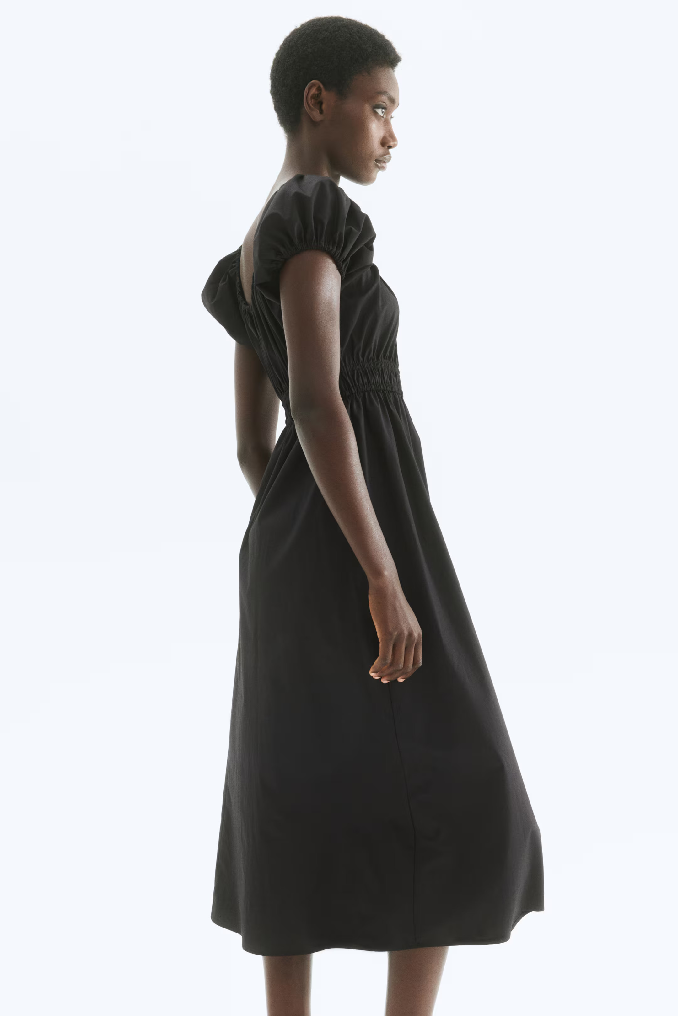 Off-the-Shoulder Poplin Dress | H&M (US + CA)