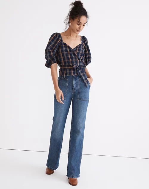 11" High-Rise Flare Jeans in Whitethorn Wash: Workwear Edition | Madewell