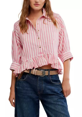 Free People Women's Bailey Stripe Shirt | Belk