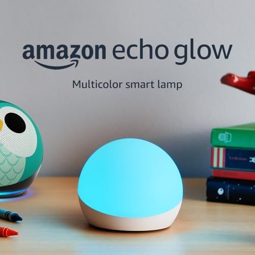 Echo Glow - Multicolor smart lamp, Works with Alexa | Amazon (US)