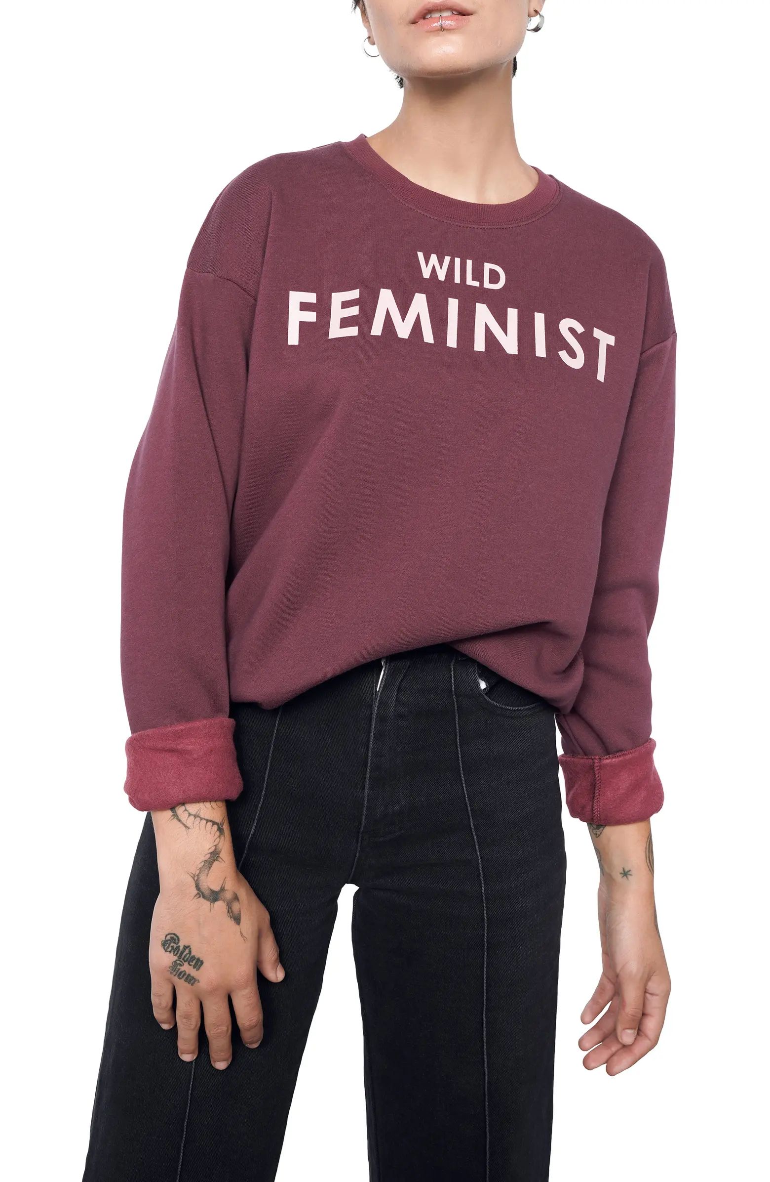 WILDFANG The Wild Feminist Crewneck Sweatshirt | Nordstrom | Nordstrom