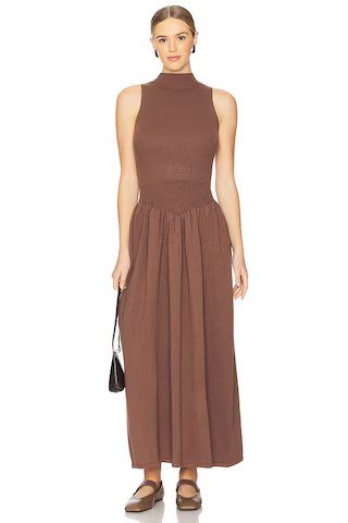 Line & Dot Ianna Sweater Dress in Chocolate Brown from Revolve.com | Revolve Clothing (Global)