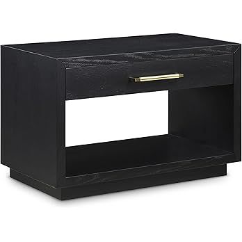 Meridian Furniture 872Black-NS Avery Collection Modern | Contemporary Nightstand, Black Finish, 3... | Amazon (US)