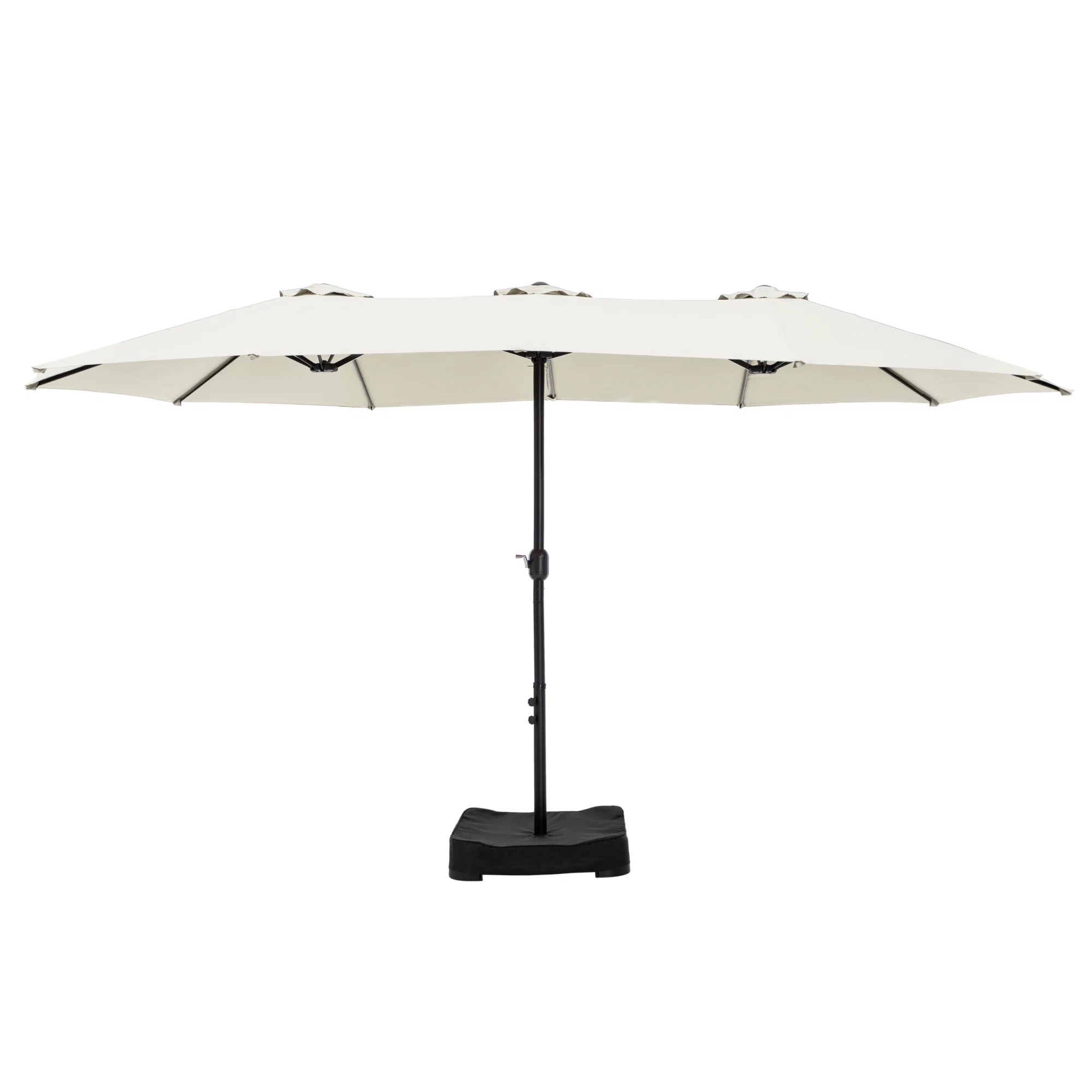 Nyasia 15 ft x 9 ft Rectangular Market Umbrella with Base | Joss & Main