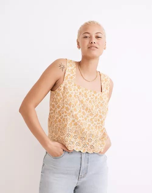 Embroidered Sunside Top in Piccola Floral | Madewell