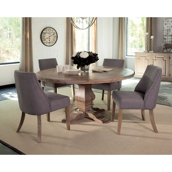 Carbon Loft Nightingale Round Wood Dining Table - Brown - 30" x 59.75" - 30" x 59.75" | Bed Bath & Beyond