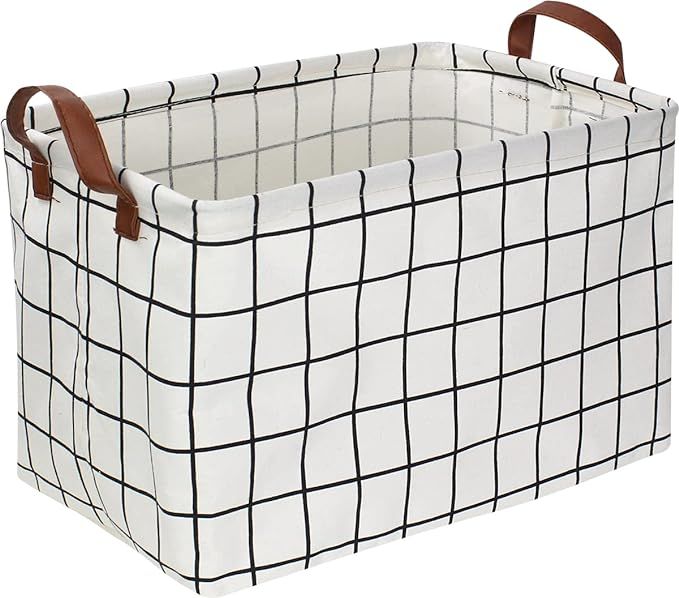 Rectangular Storage Basket,Collapsible Cute Pattern Storage Bin,Waterproof Coating Storage Box wi... | Amazon (US)