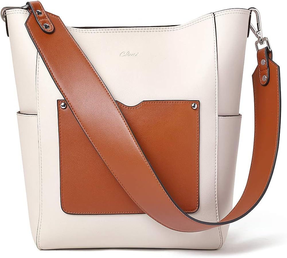CLUCI Bucket Bags for Women Hobo Purse and Handbags Vegan Leather Designer Tote Large Shoulder Ba... | Amazon (US)