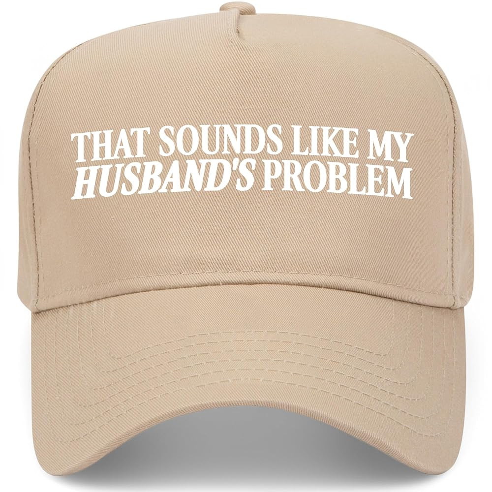 That Sounds Like My Husband's Problem Vintage Trucker Hat | Premium Snapback Baseball Hat for Wom... | Amazon (US)
