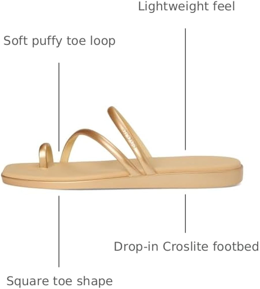 Crocs Women's Miami Toe Loop Sandal Flat | Amazon (US)