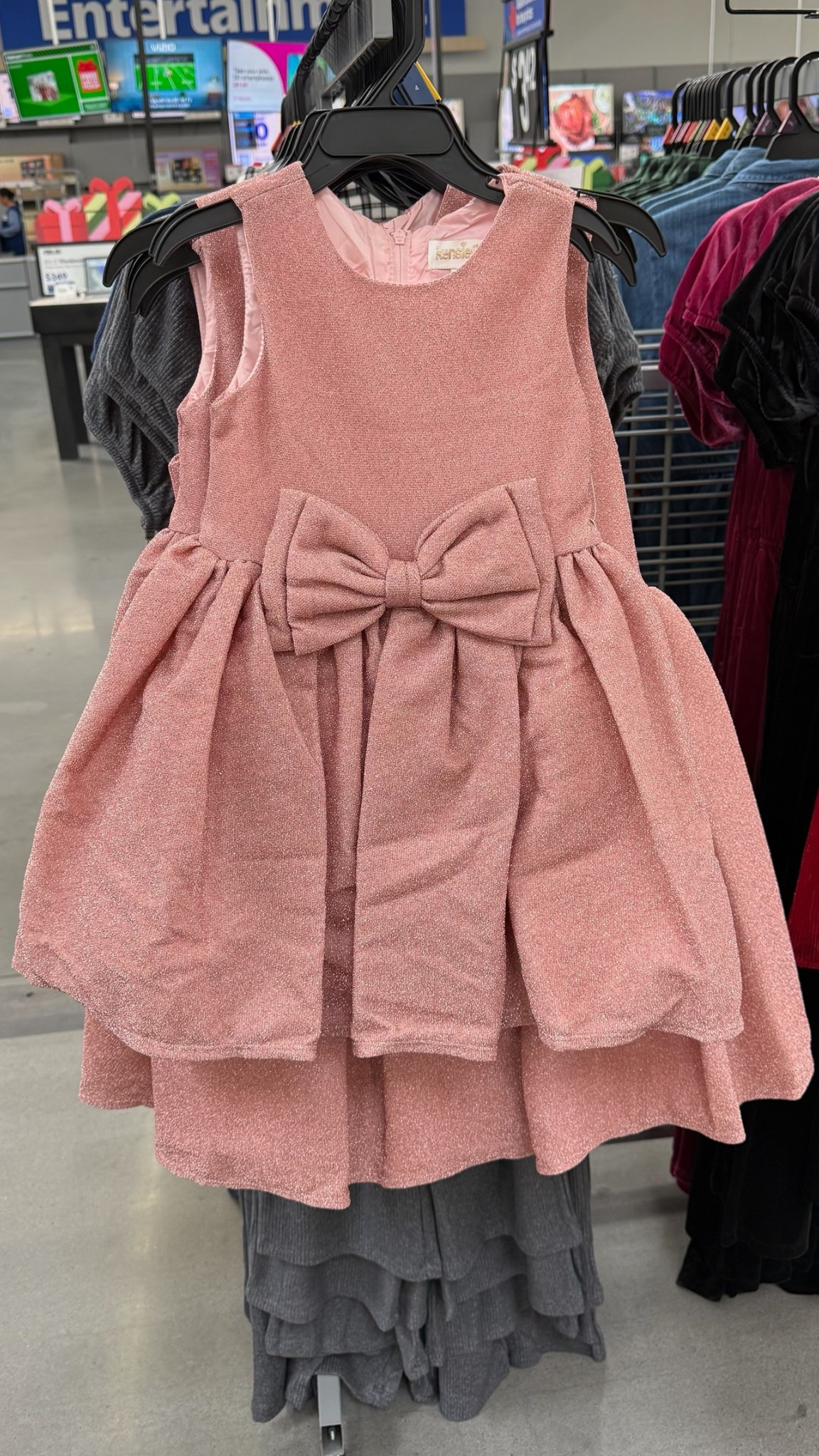 Girls sparkle bow dress! Perfect for any photo op’s or holiday party needs! 

#LTKKids #LTKHoliday #LTKFindsUnder50