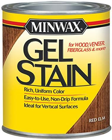 Minwax Gel Stain for Interior Wood Surfaces, 1/2 Pint, Red Elm | Amazon (US)