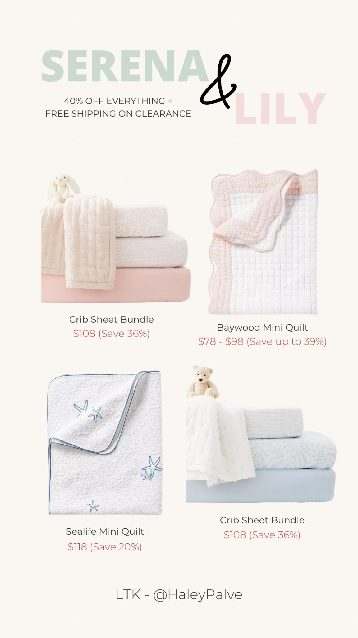 40% off everything + free shipping on clearance! Seriously the cutest colors 

#LTKSaleAlert #LTKHome #LTKBaby