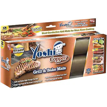Copper Grill Mat 2 -Pack Copper Non-Stick Grill sheet(s) | Lowe's
