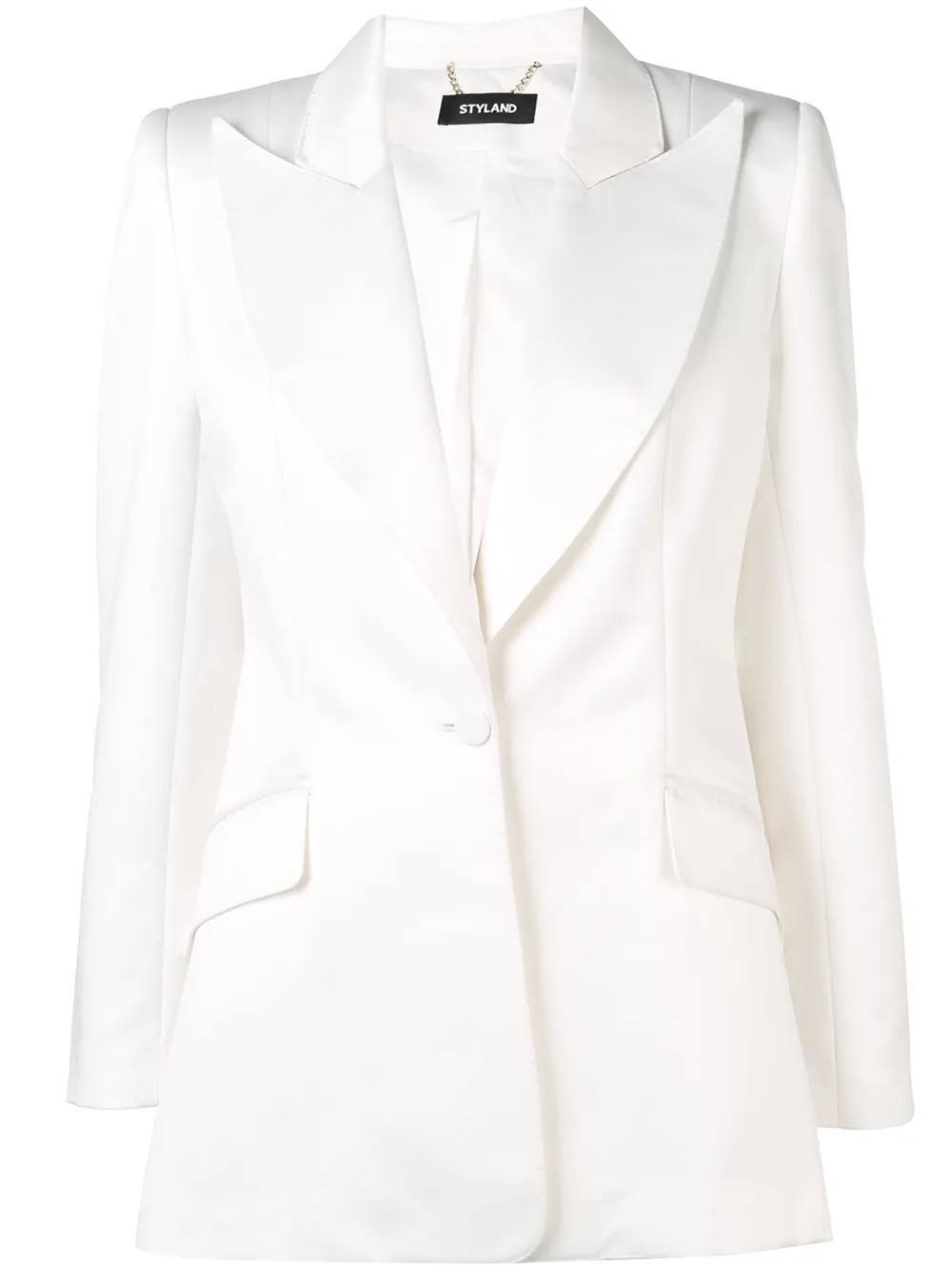 Styland single-breasted blazer - White | FarFetch US