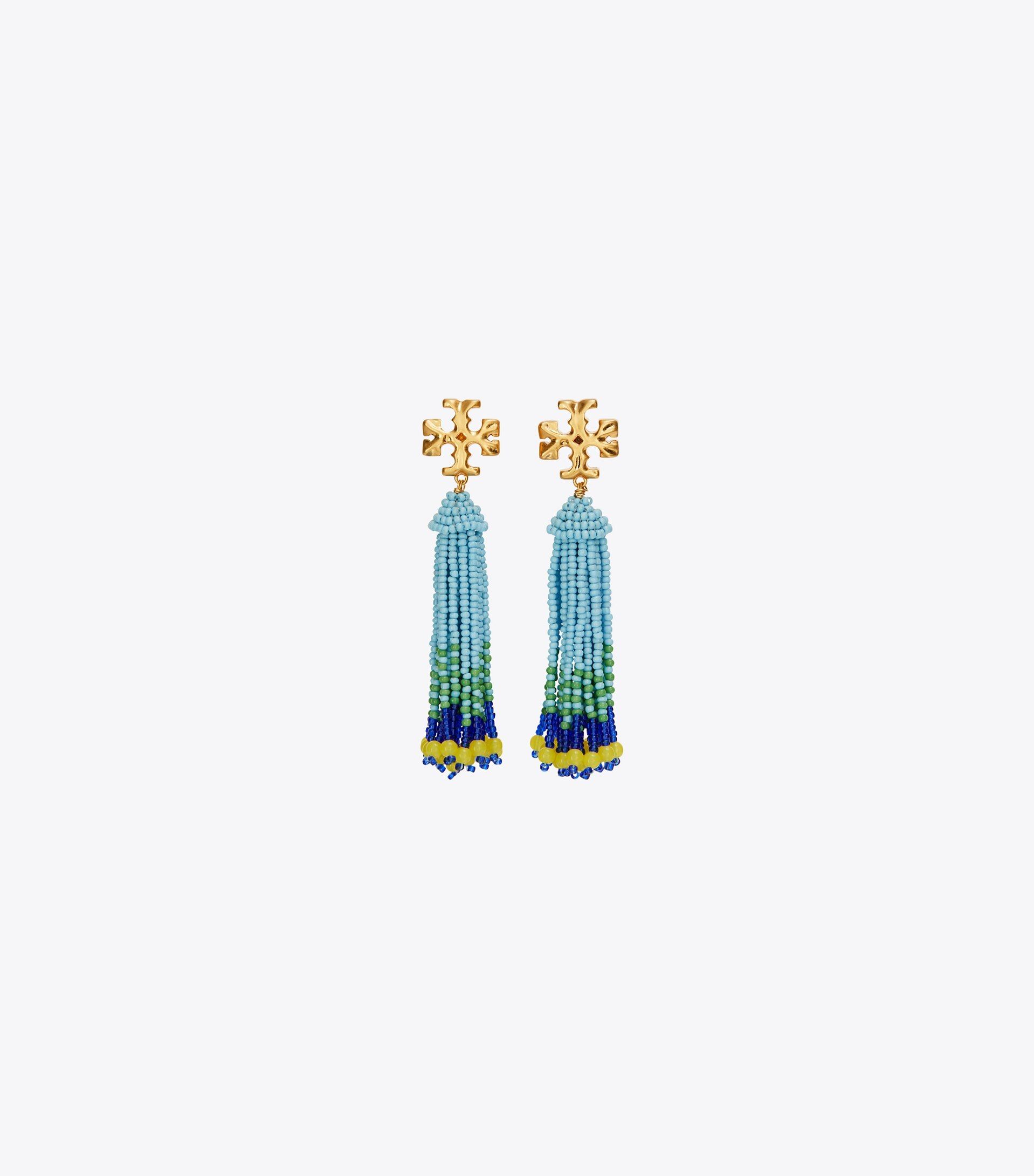 Roxanne Beaded Tassel Earring | Tory Burch (US)