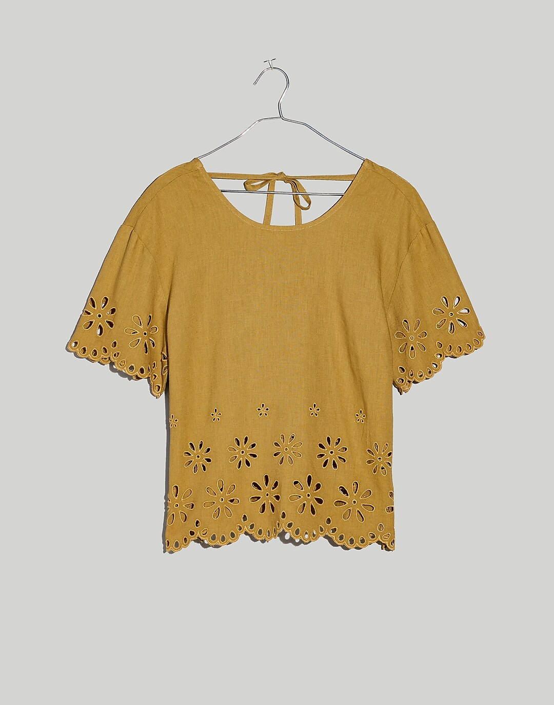 Floral Eyelet Crop Top | Madewell