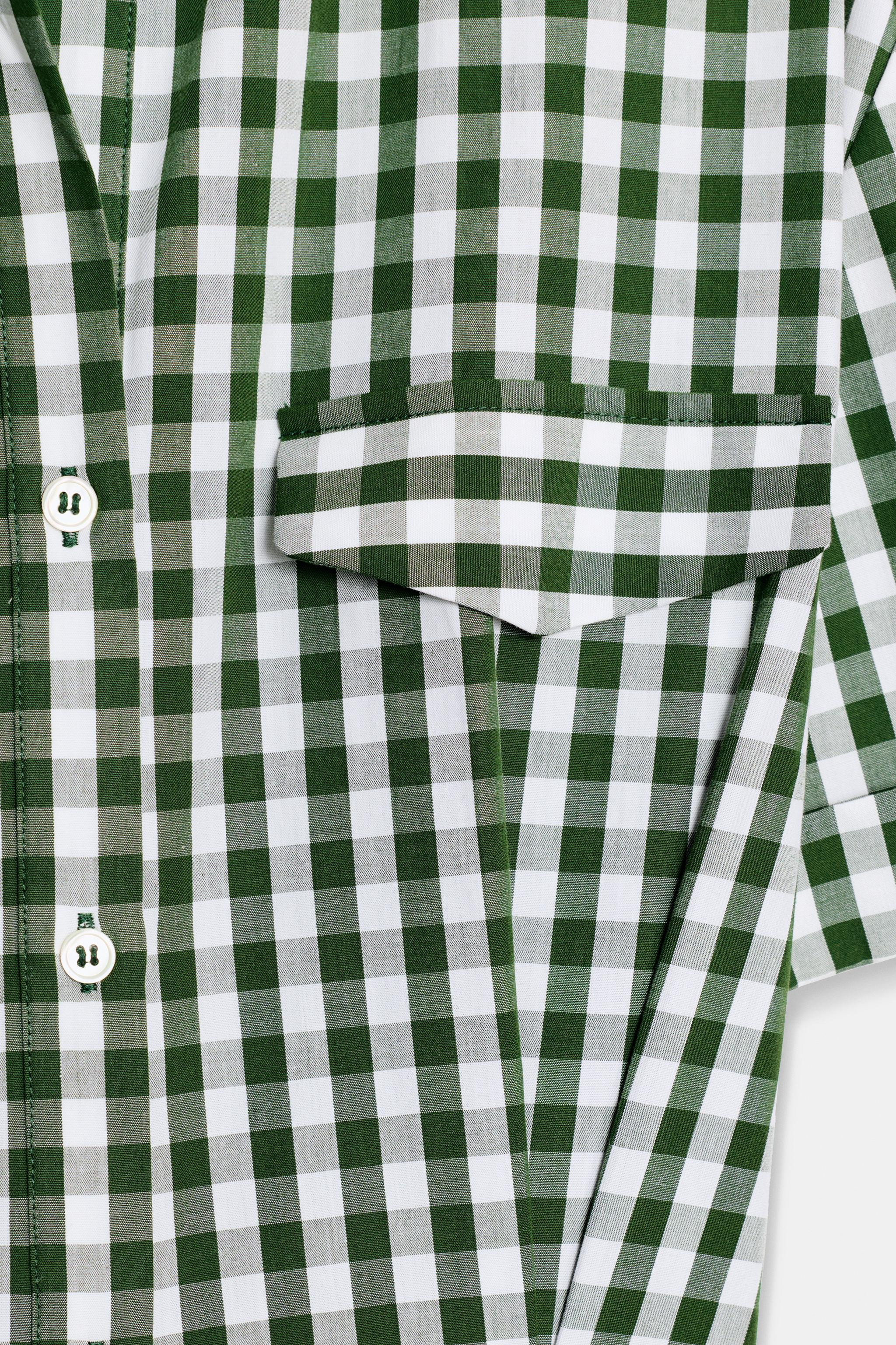 GINGHAM SHIRT DRESS ZW COLLECTION | Zara AU