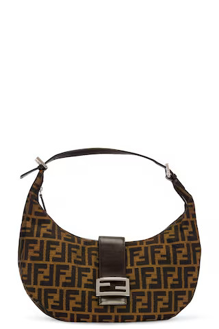 Fendi Zucca Shoulder Bag in Brown | FWRD 