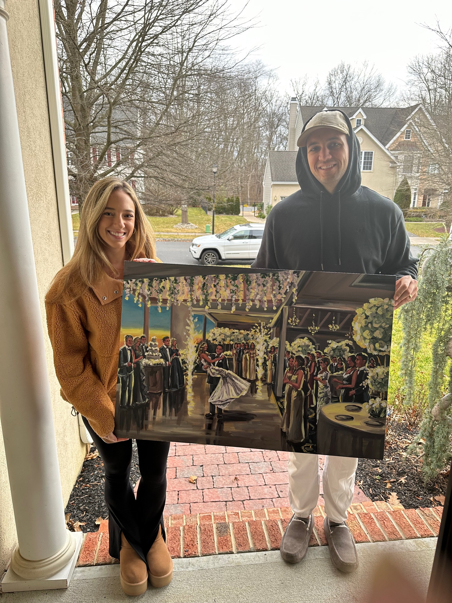 Picked up our wedding painting today! It’s a chilly day so I wore something super comfy and cozy -

High waisted flare leggings are from Aerie. Wearing size XS. They’re 60% off and under $25!! 

Sherpa pullover is from Ugg. Wearing size XS. 30% off and under $90! 

#LTKsalealert #LTKunder100 #LTKunder50