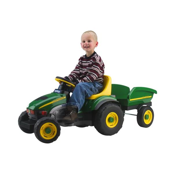 Peg Perego John Deere Farm Tractor and Trailer Pedal Ride-On | Walmart (US)