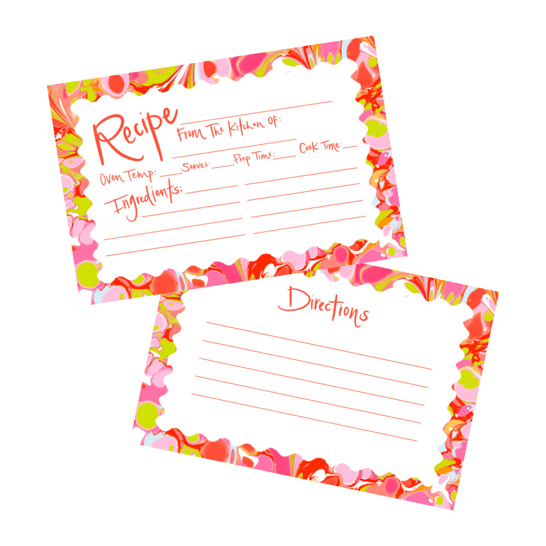 Fête Marble Recipe Cards — Fête Papier | Fete Papier
