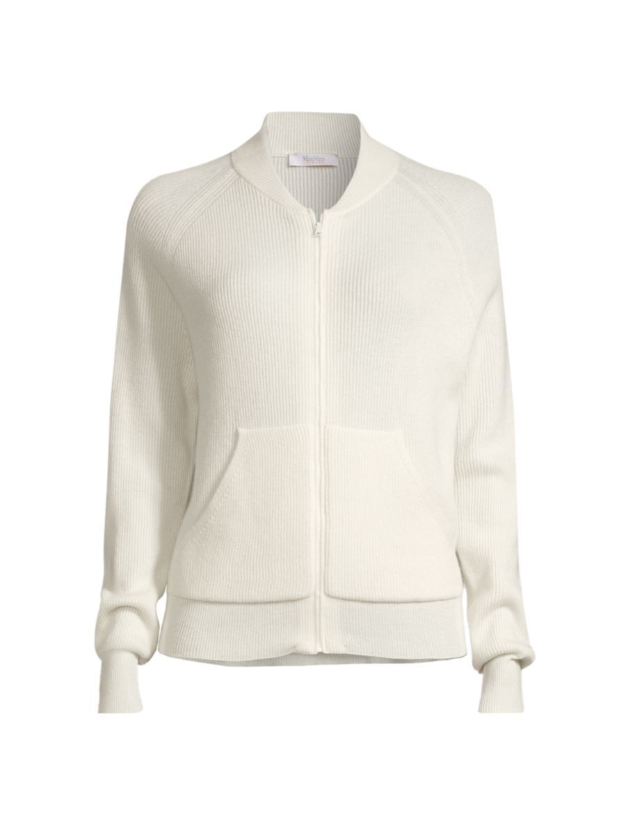 Cashmere-Blend Zip Sweater | Saks Fifth Avenue
