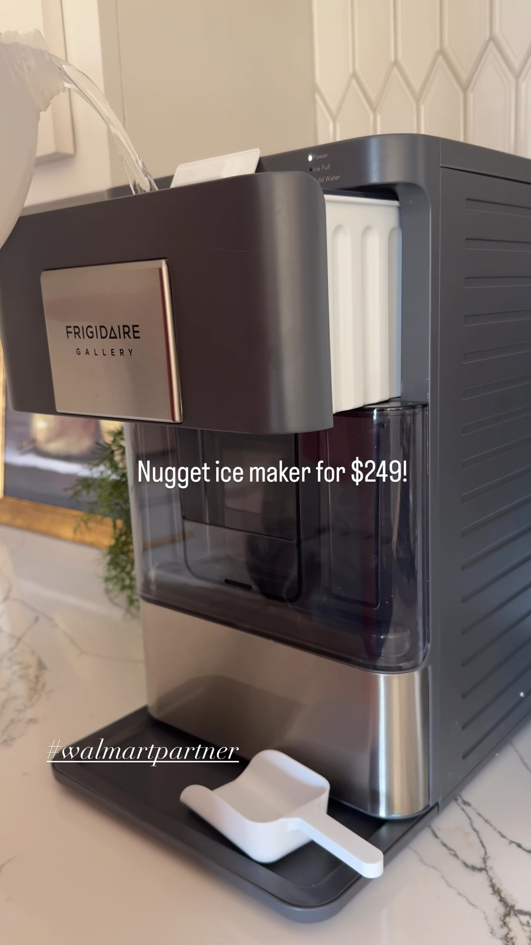 Who loves nugget ice 🙋🏽‍♀️!? You can have your very own nugget ice maker for less than $250! There is no need for a water hookup and it starts making ice 10-15 minutes after filling the reservoir with water. It also fits under your kitchen cabinets and has a self- cleaning function. Ice scoop and drip tray included. @walmart #walmartpartner 

#LTKParties #LTKHome #LTKFamily